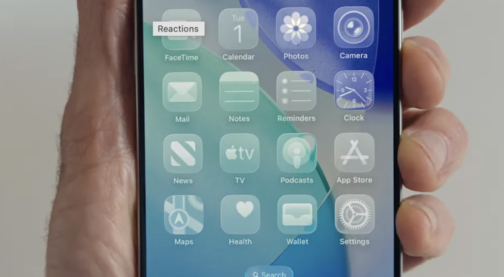 iOS 26: All the Big Features Coming to Your iPhone image of new liquid glass feature for apple phone